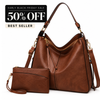 Luxury Leather Hobo Anti-Theft Handbag + FREE Pouch Wallet