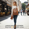 Luxury Leather 2-in-1 Convertible Backpack + Free Pouch