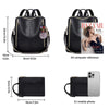 Luxury Leather 2-in-1 Convertible Backpack + Free Pouch