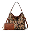 Luxury Leather Print Hobo Anti-Theft Handbag + FREE Pouch Wallet