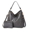 Luxury Leather Hobo Anti-Theft Handbag + FREE Pouch Wallet